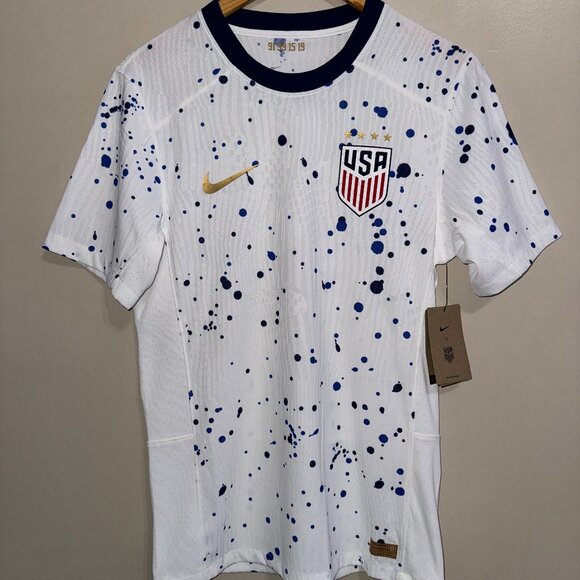 Nike USMNT Team USA 2023 Home Soccer Match Jersey DR3800-100 Mens S $170 NEW